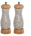 Set of 2 Stoneware Cecile Salt and Pepper Mills - Cecile