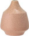 7 Inch Matte Blush Stoneware Vase with Reactive Glaze