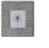 Cream and Black Stoneware Picture Frame