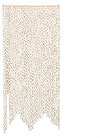 Light Brown-Cream Bamboo Link Curtain Panel