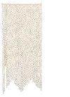 Light Brown and Cream Bamboo Link Curtain Panel