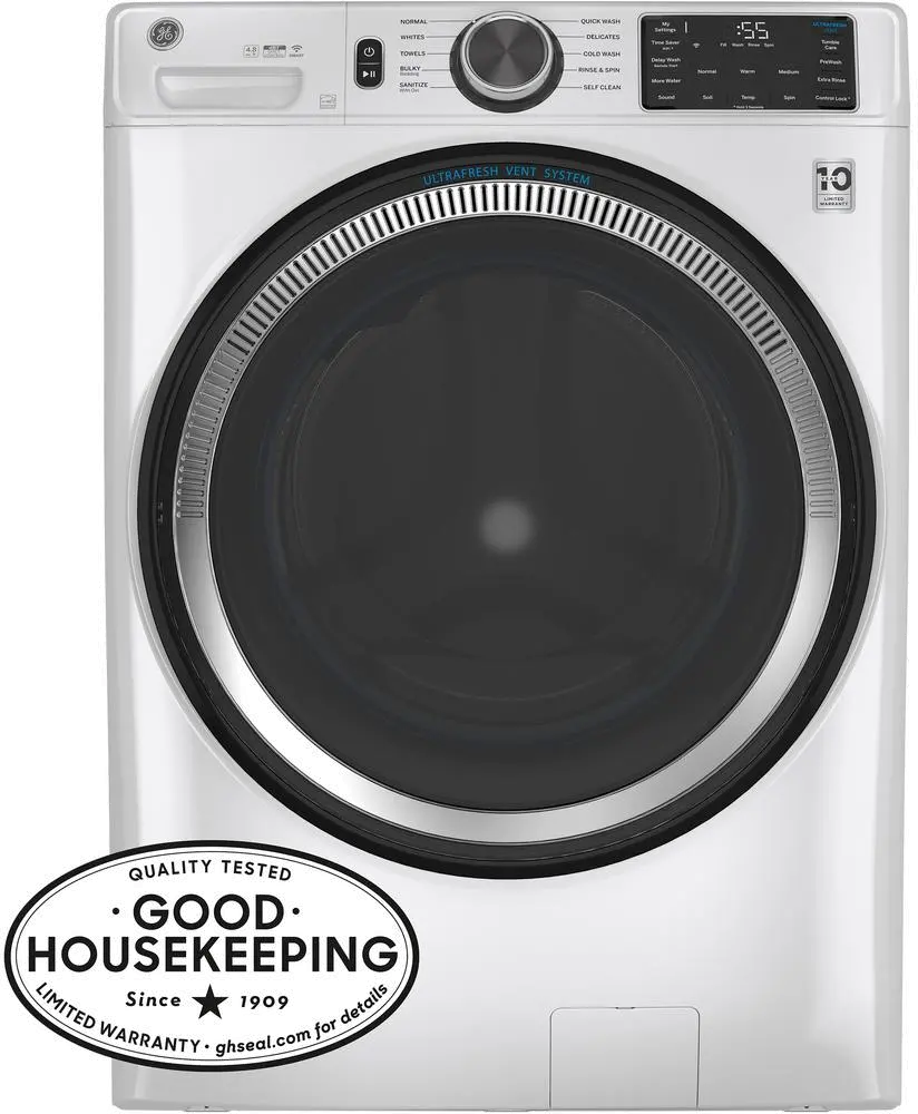 GFW550SSNWW GE Front Load Washer with UltraFresh - 4.8 cu. ft. White-2