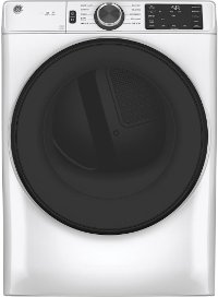 GFD55ESSNWW GE Smart Front Load Electric Dryer with Sanitize Cycle - 7.8 cu. ft. White