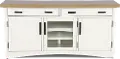 Amy Cotton White 63 TV Stand