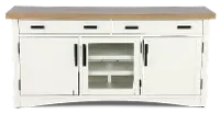 Amy Cotton White 63 TV Stand
