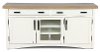 Country Cotton White 63 Inch TV Stand