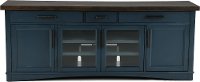 Country Style Denim Blue 76 Inch TV Stand