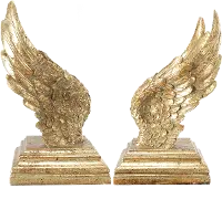 Gold Wing Bookend Pair