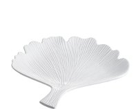 11 Inch White Leaf Tray