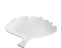 11 Inch White Leaf Tray