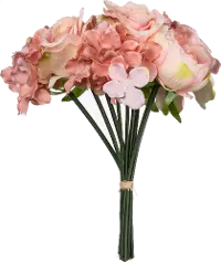 Peach Faux Floral Bunch for Arrangement