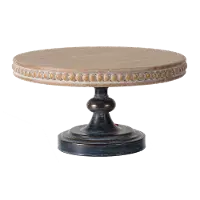 Wood and Metal Cake Riser Tray