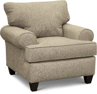 Contemporary Tan Chair - Butternut