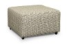 Plaid Berber Beige Cocktail Ottoman - Celadon
