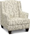 Traditional Linen White Accent Chair - Celadon