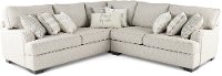 Beige 2 Piece Sectional Sofa with RAF Loveseat - Celadon