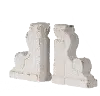 Distressed White Corbel Bookend Pair