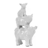 White Farmhouse Animal Stack Sculpture