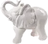 White Ceramic Elephant Sculpture