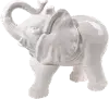 White Ceramic Elephant Sculpture