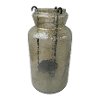 15 Inch Smoked Brown Glass Candle Holder