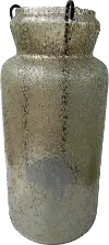 Clearance 19 Inch Smoked Brown Glass Candle Holder