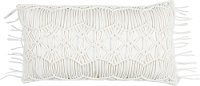 Ivory Cotton Throw Pillow