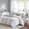 Blue and White 6 Piece King Caelie Bedding Collection