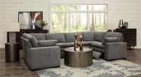 Charcoal Gray 6 Piece Power Reclining Sectional Sofa - Infinity-4