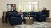 Navy Blue 6 Piece Power Reclining Sectional Sofa - Infinity