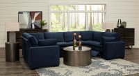 Navy Blue 6 Piece Power Reclining Sectional Sofa - Infinity-4