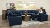 Navy Blue 8 Piece Power Reclining Sectional Sofa - Infinity