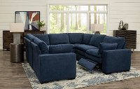 Navy Blue 8 Piece Power Reclining Sectional Sofa - Infinity-4