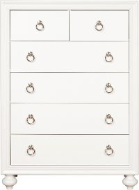 Traditional White Chest of Drawers - Bella