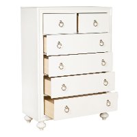 Traditional White Chest of Drawers - Bella-3