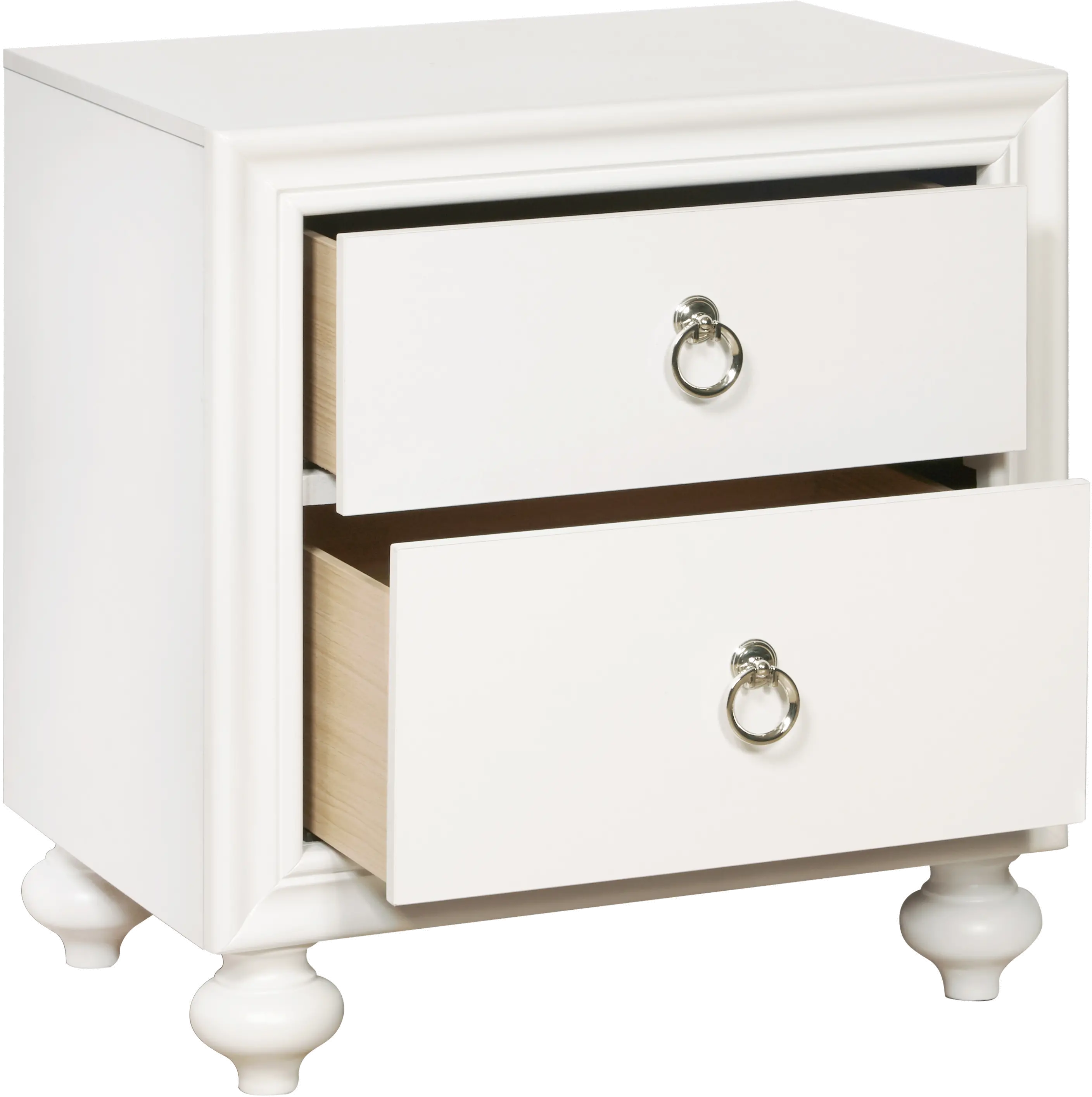 Bella White Nightstand-3