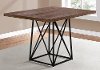 Brown and Black Metal Dining Room Table - Angles
