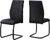 Contemporary Black Dining Room Chair (Set of 2) - Angles