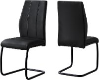 Contemporary Black Dining Room Chair (Set of 2) - Angles