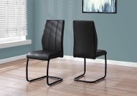 Contemporary Black Dining Room Chair (Set of 2) - Angles-4