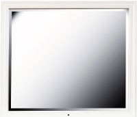 Traditional White Mirror with LED Lights - Bella