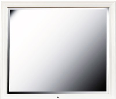 Traditional White Mirror with LED Lights - Bella