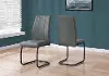 Contemporary Gray Dining Room Chair (Set of 2) - Angles