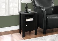 Accent Table with Storage - Black and Gray-2