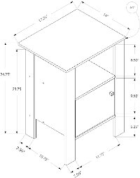 Accent Table with Storage - Black and Gray-6