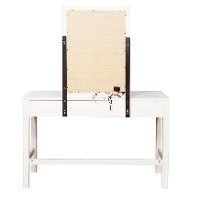 Traditional White Vanity Set with LED Lights - Bella-4