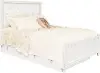 Bella White Twin Bed