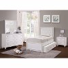 Traditional White 4 Piece Full Bedroom Set - Bella