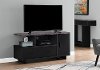 Black and Gray Storage TV Stand