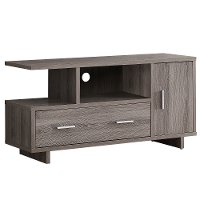 Dark Taupe Storage TV Stand-3